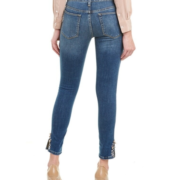 Icon Embellished Slit Ankle Cleo Skinny Jeans - Picture 2 of 7